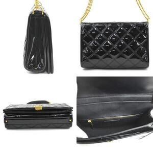 Saint Laurent bag Patent shoulder black Vernis leather Black